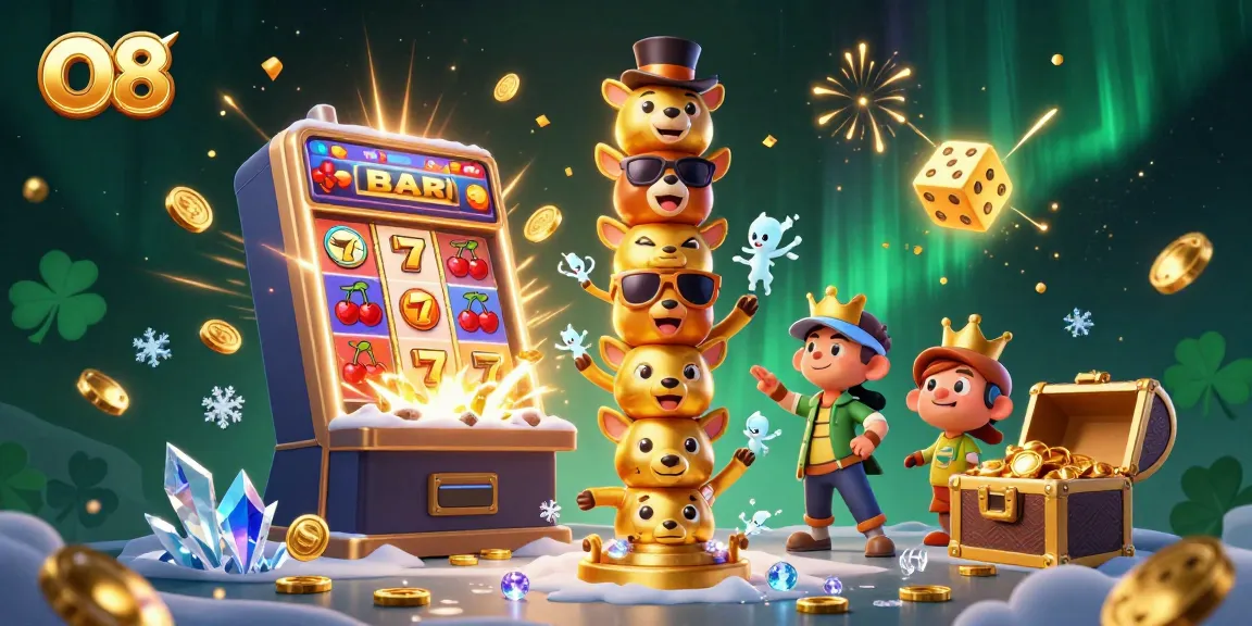 Engage in exciting gameplay at O8, featuring vibrant slot and gambling elements.
