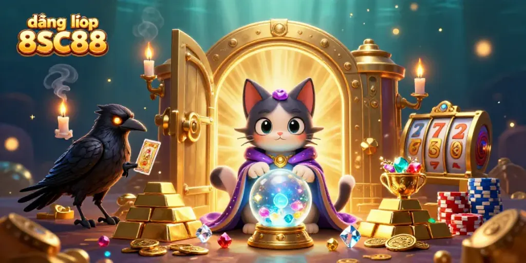 Join the fun with đăng nhập 8SC88 as mystical characters bring luck and treasures to your casino experience.