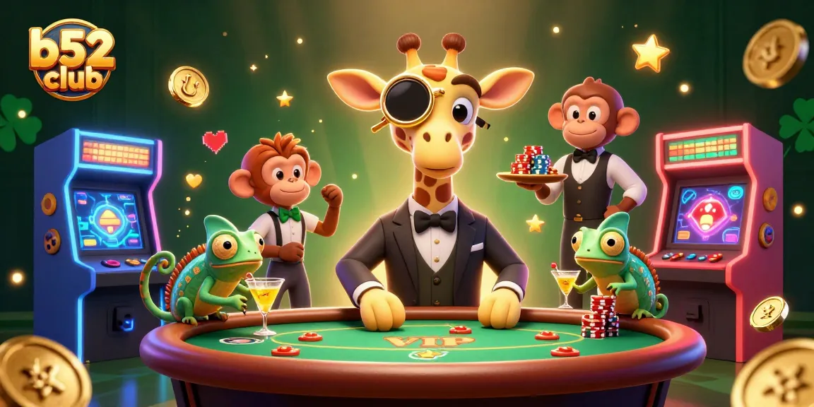 Experience thrilling action at b52 club with vibrant casino elements and engaging characters.