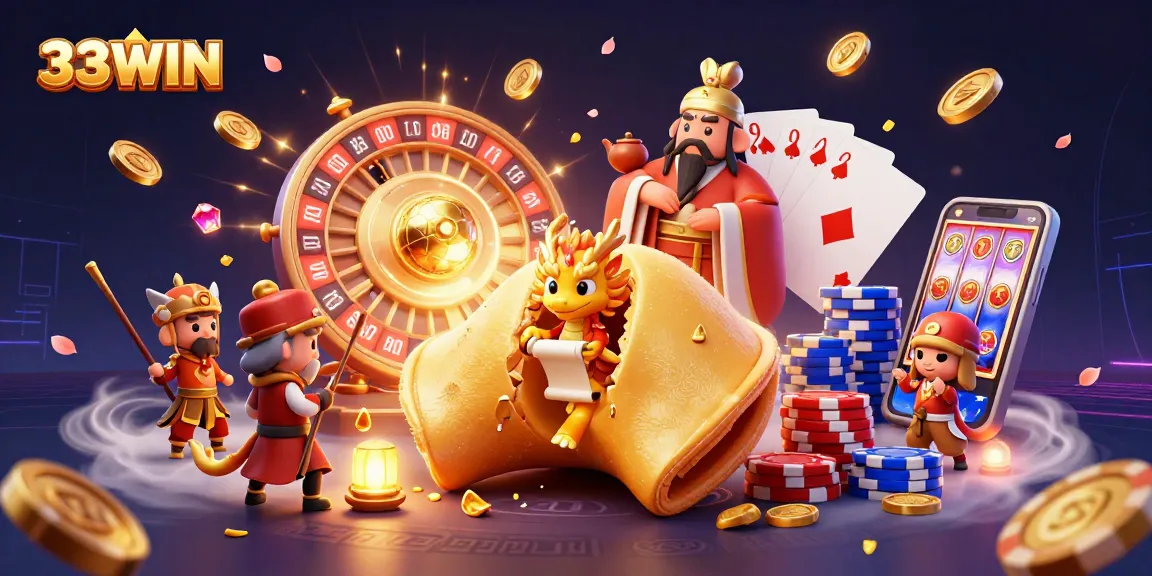 Engage in thrilling gameplay with 33WIN's exciting slots and vibrant casino elements.