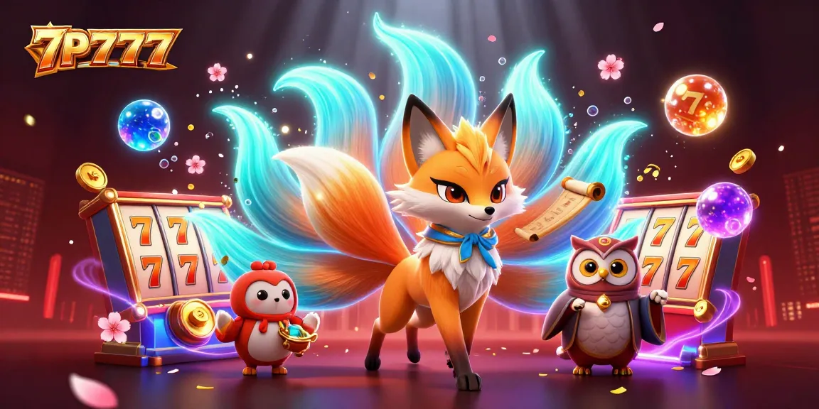Engage with vibrant 7P777 gaming magic in a rich 3D casino scene featuring enchanting characters and thrilling elements.