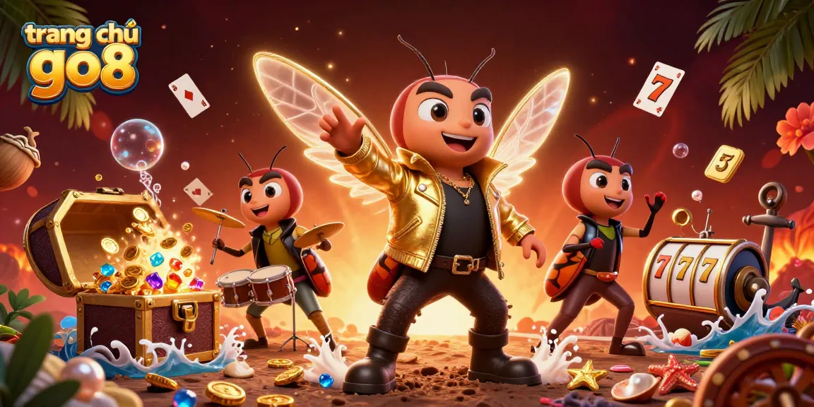 Experience the thrill of winning at trang chủ go8 with an enchanting 3D casino illustration showcasing vibrant characters and dynamic gaming elements.