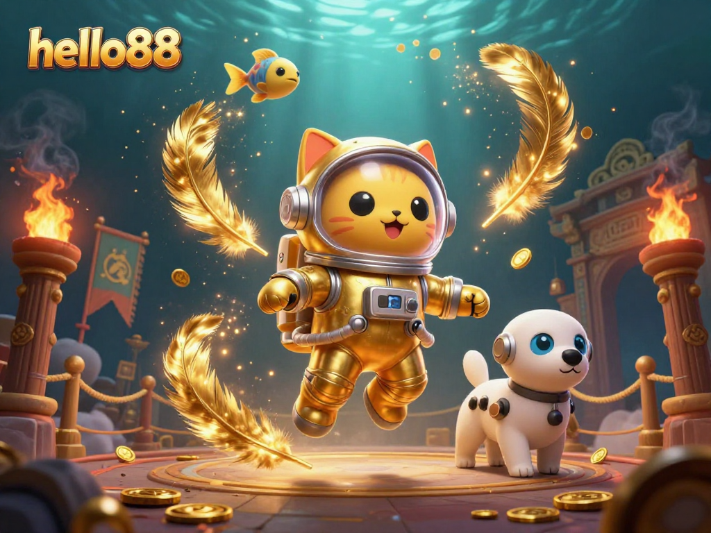 Experience the energetic excitement of hello88 with vibrant cosmic characters and casino elements.