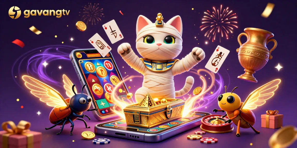 Experience the excitement of gambling with gavangtv in a vibrant Egyptian casino scene.