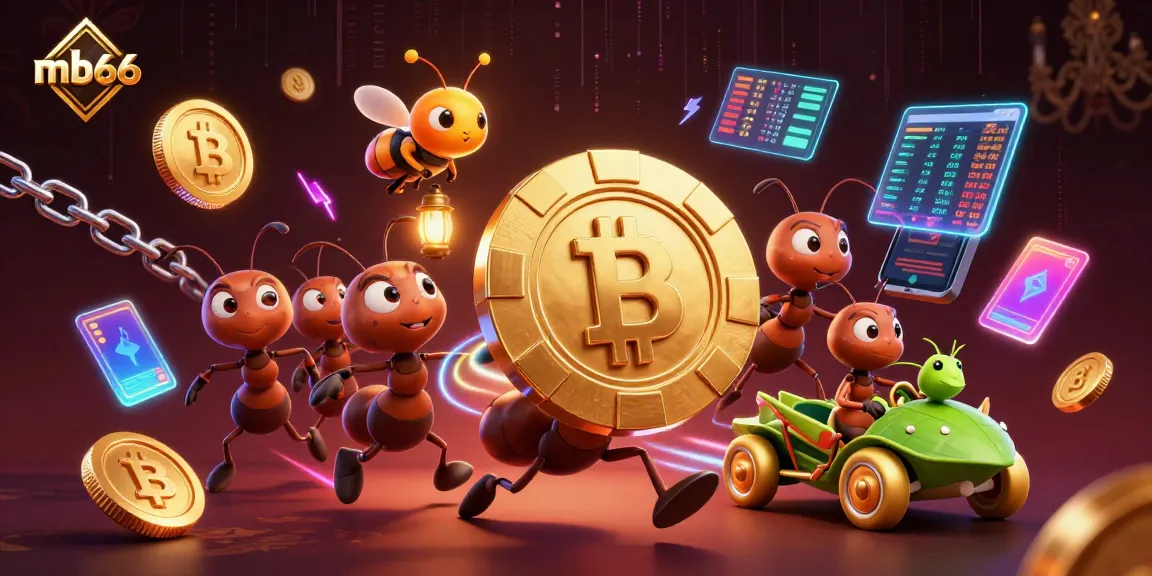 Experience thrilling games at mb66 with dynamic characters and vivid casino elements in a rich 3D illustration.