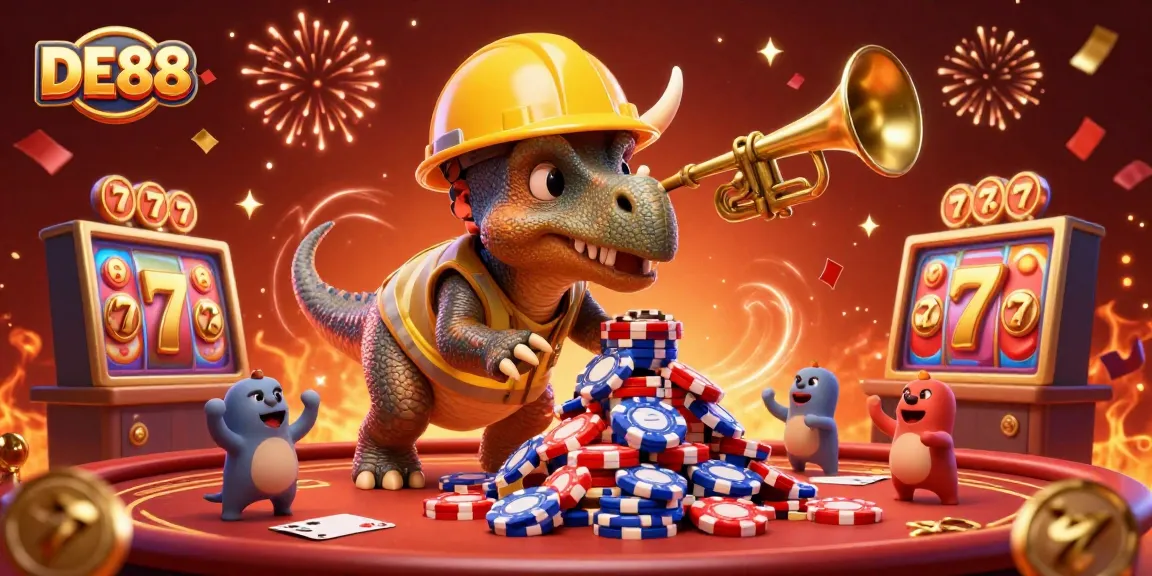 Engage with DE88's exhilarating casino experience featuring dynamic characters and vibrant gameplay elements.
