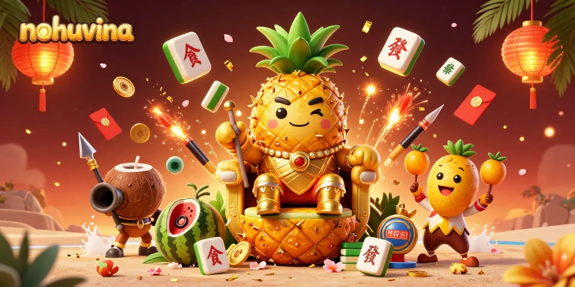 Nohuvina welcomes players to exciting tropical casino adventures with vibrant characters and elements.