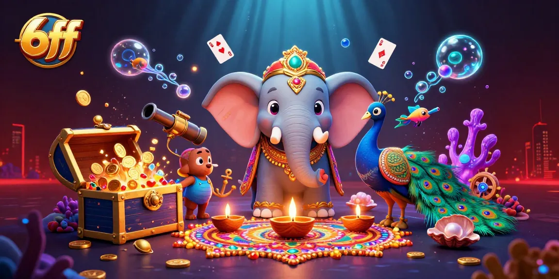 Experience thrilling gaming action at 6ff with colorful visuals and vibrant casino elements.