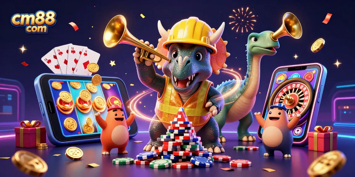 Winning big with cm88 com in an exciting 3D casino scene filled with vibrant action.