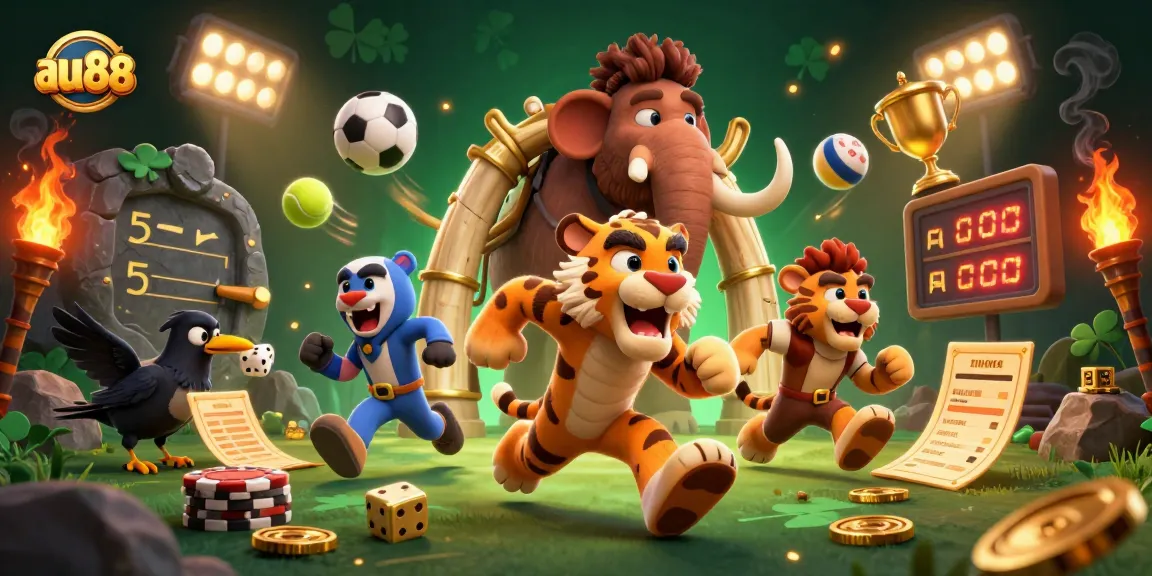 Experience thrilling games at au88 with dynamic action and spectacular visuals in a prehistoric casino setting.