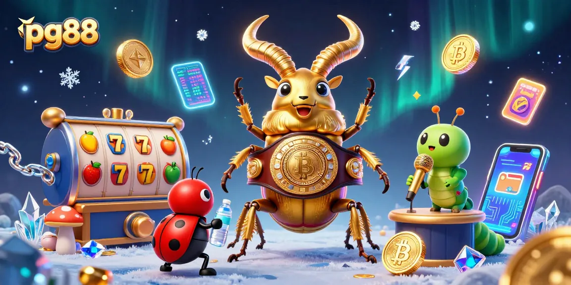 Engage with pg88 in a vibrant casino-themed illustration featuring dynamic characters and colorful elements.